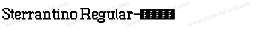 Sterrantino Regular字体转换
